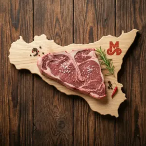 Primo Taglio Fiorentina — carne siciliana di razza Modicana · MonteSoprano