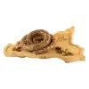 Salsiccia al pistacchio di suino nero: Salsiccia al pistacchio MonteSoprano a spirale su tagliere di legno